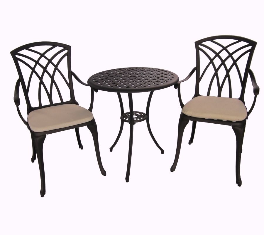 TV Units: MAURITIUS CAST ALUMINIUM 3 PCS SETTING