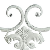 Outdoor Benches: Katerina Bench Ant. White
