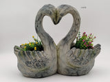 Artificial Potted Plants: Swan Planter