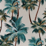Cushions & Throws: Cushion Cover-Coastal Fringe Natural-Palm Trees Natural-60cm x 60cm