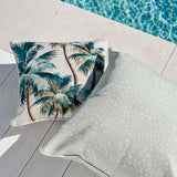 Cushions & Throws: Cushion Cover-With Piping-Palm Trees Natural-45cm x 45cm