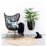 Cushions & Throws: Cushion Cover-With Piping-Palm Trees Natural-45cm x 45cm