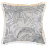Sofa Accessories: Cushion Cover-Coastal Fringe Natural-Seminyak Smoke-60cm x 60cm