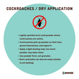 1Kg Boric Acid Powder High Purity Fully Soluble Granule Pest Ant Cockroaches