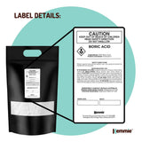 Kemmie 20Kg Boric Acid Powder 99.9% Pure - Soluble Orthoboric Acid H3BO3