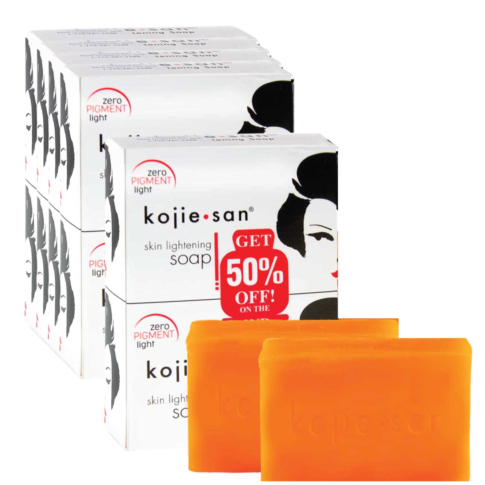 Facial Lotions & Moisturisers: 10x 135g Kojie San Soap Bar - Original Kojic Acid Bars
