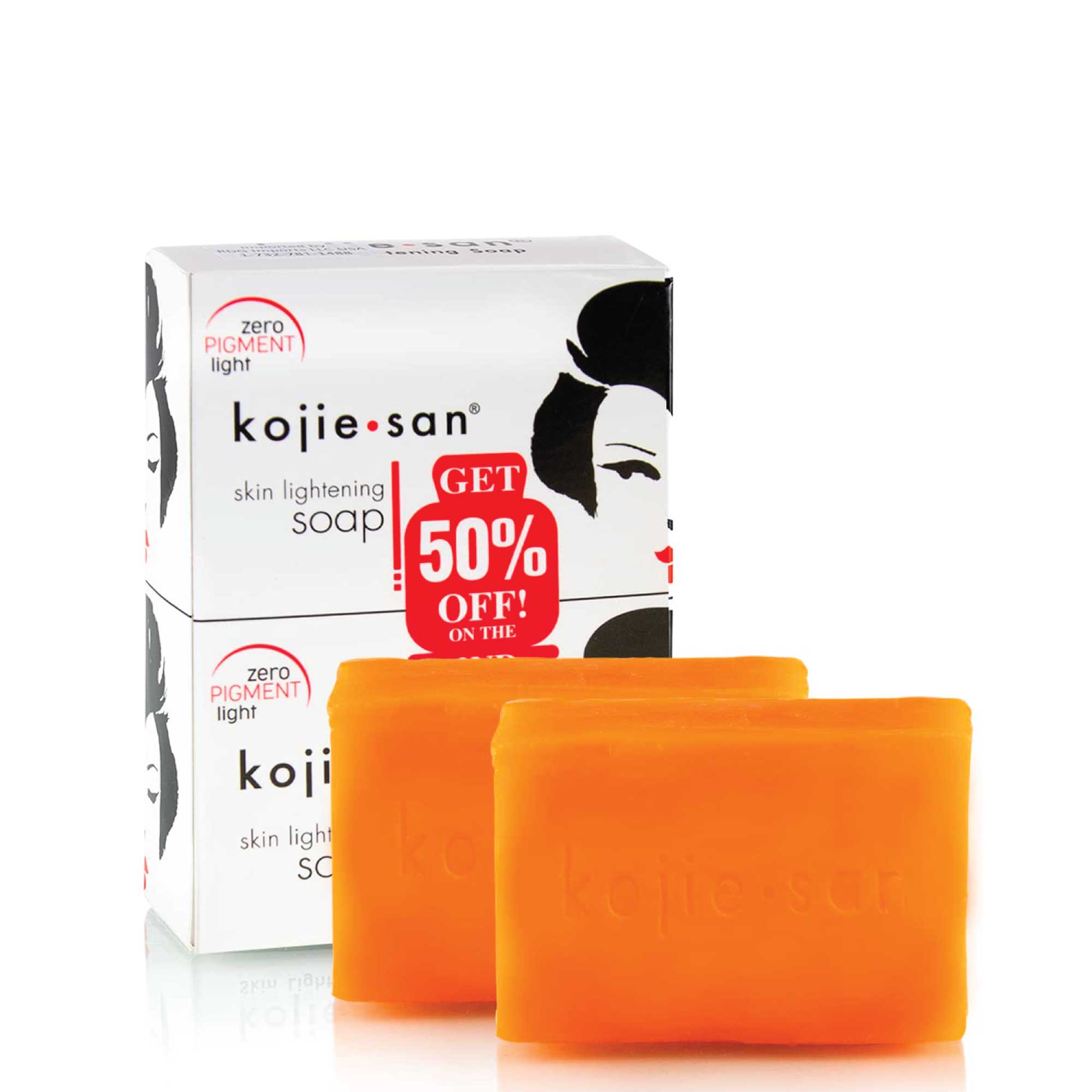 Facial Lotions & Moisturisers: 2x 135g Kojie San Soap Bar - Original Kojic Acid Bars