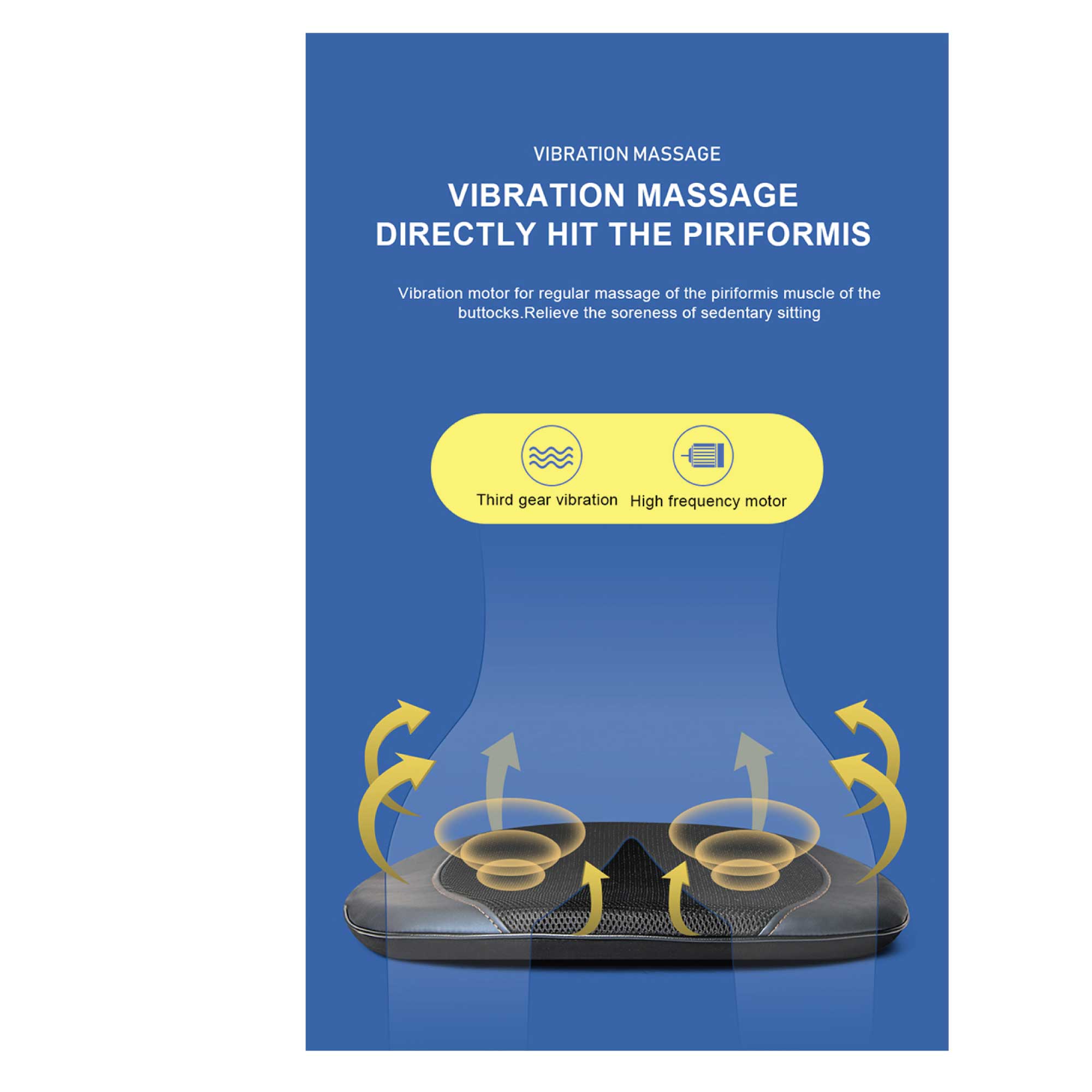Massagers: Massager Cushion - Chair Seat Kneading Shiatsu Heat Massage Portable Car