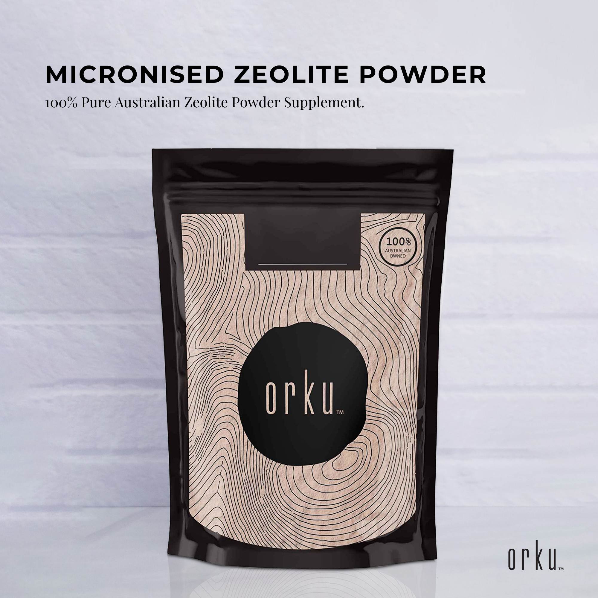 Orku 400g Ultrafine Micronised Zeolite Powder - Natural Clinoptilolite Mineral