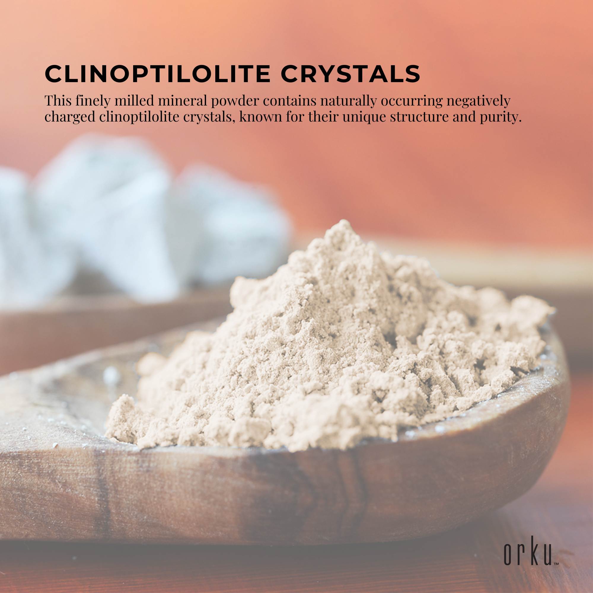 Orku 400g Ultrafine Micronised Zeolite Powder - Natural Clinoptilolite Mineral