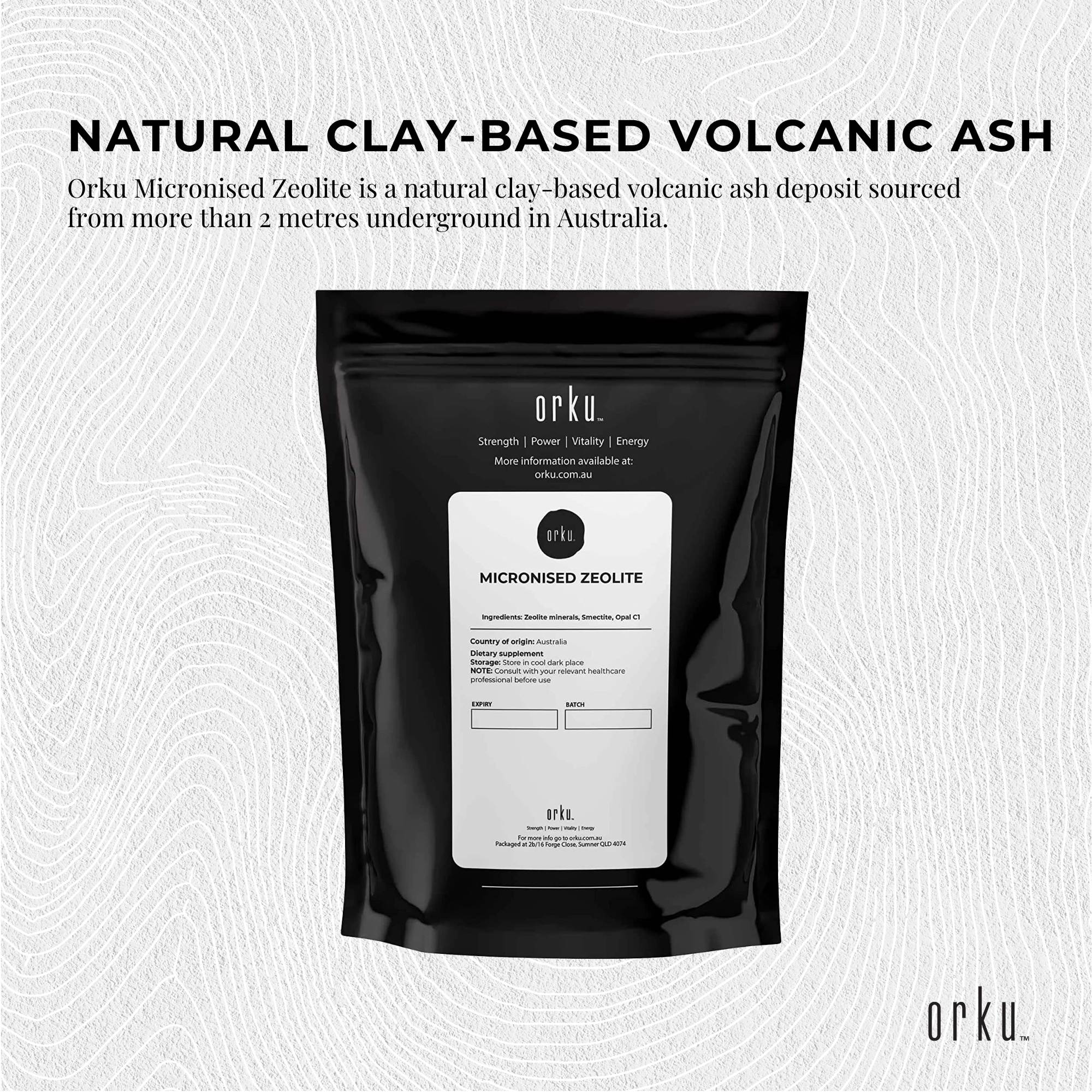 Vitamins & Supplements: 1Kg Pure Micronised Zeolite Powder Mineral - Micronized Volcamin Clinoptilolite