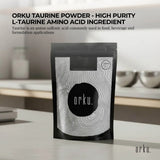 Orku 1Kg Taurine Powder - High Purity L-Taurine Amino Acid Ingredient