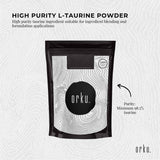 Orku 1Kg Taurine Powder - High Purity L-Taurine Amino Acid Ingredient