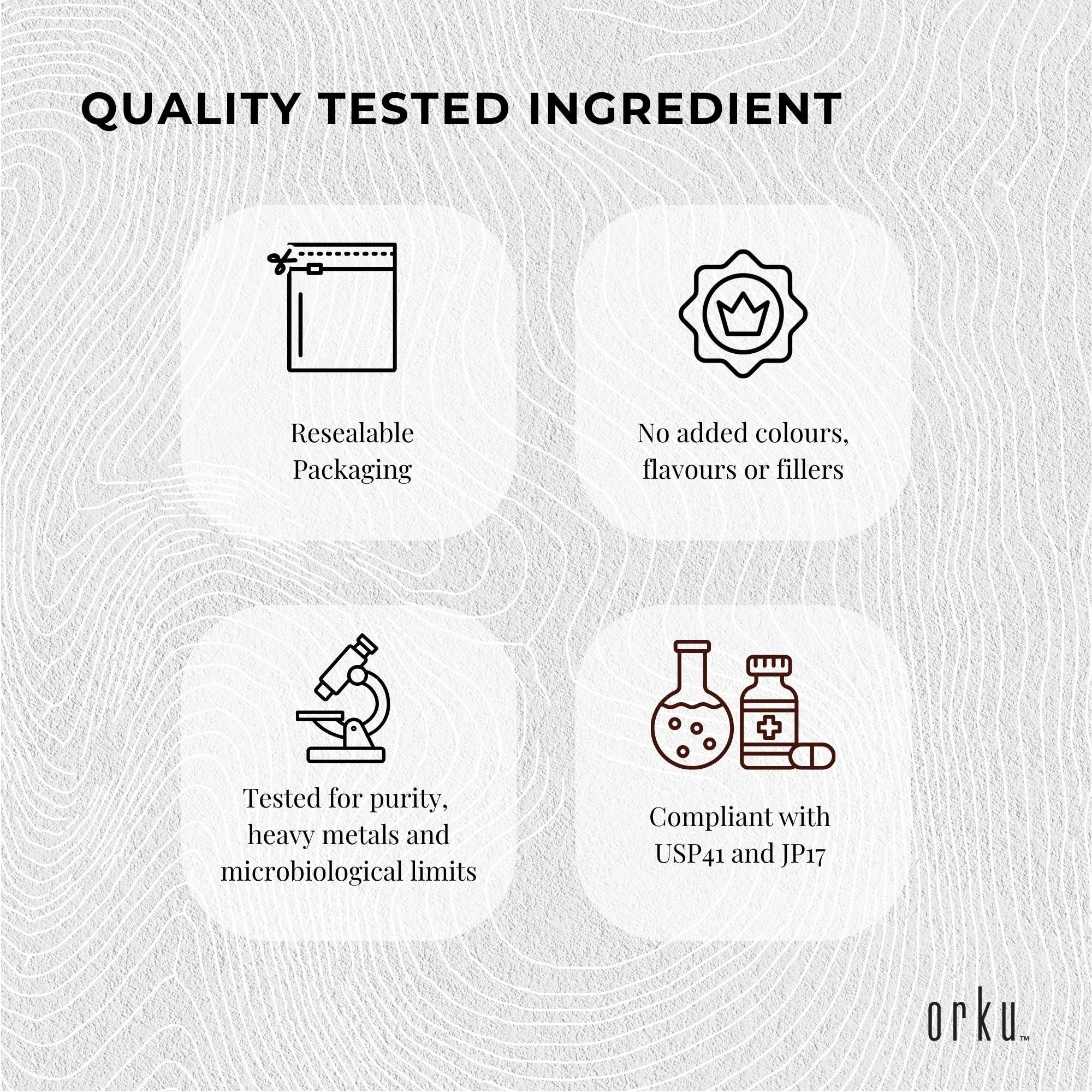 Orku 5Kg Taurine Powder - High Purity L-Taurine Amino Acid Ingredient