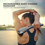 Massagers: Rechargeable Body Hammer Massager - Handheld Portable Cordless Electric Massage