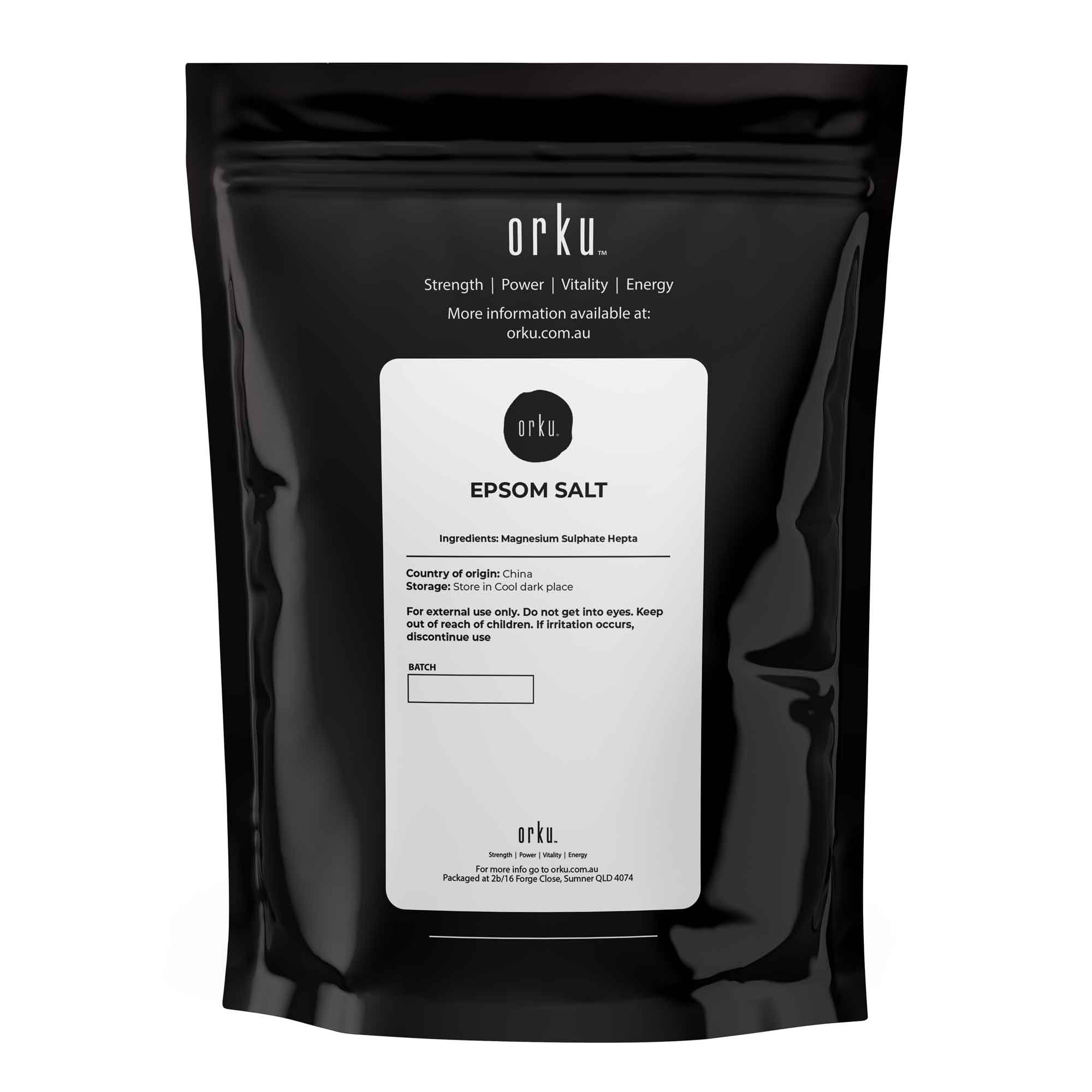 Bath Additives: Orku 400g Epsom Salt - Magnesium Sulphate Bath Salts For Skin Body Sulfate