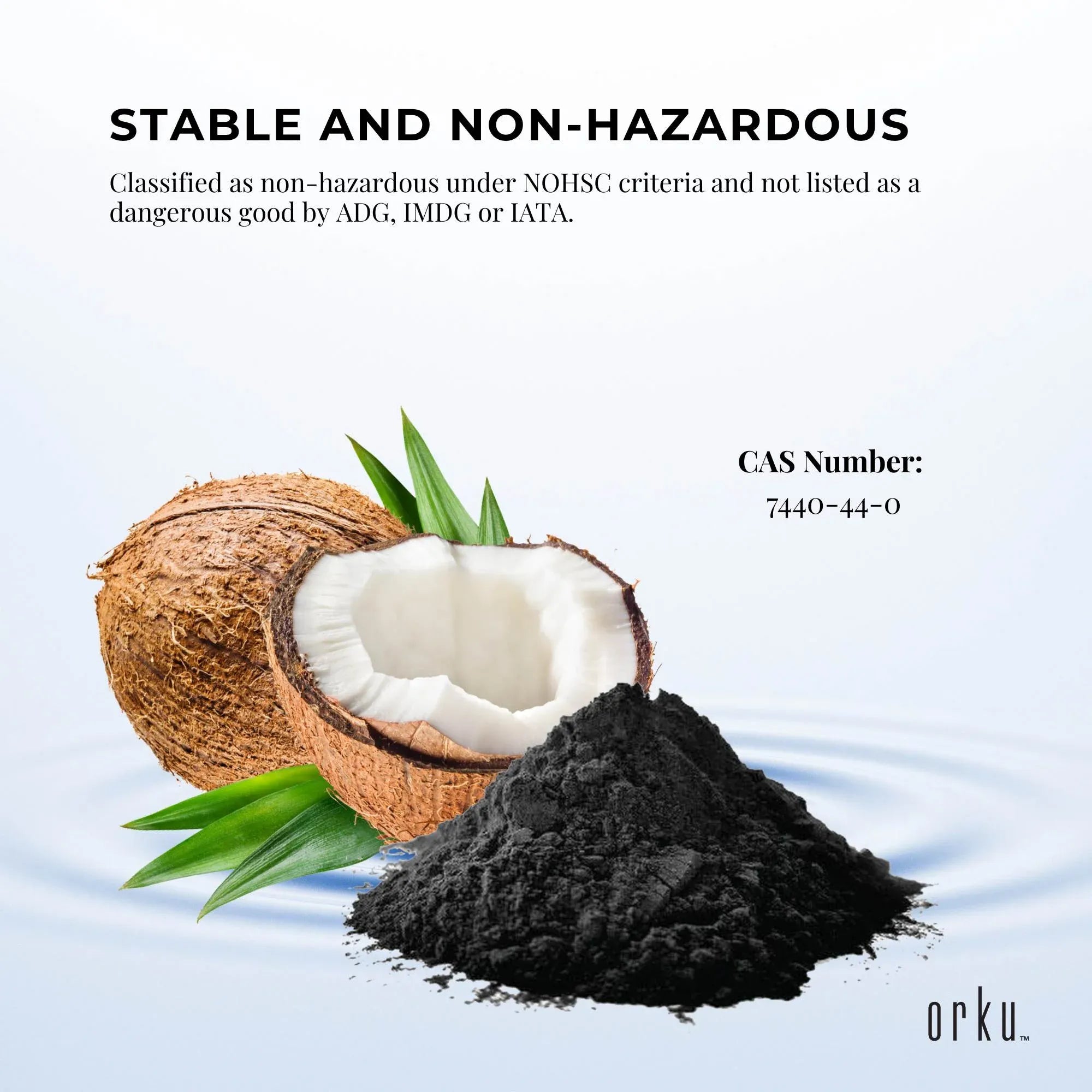 Orku 1Kg Activated Carbon Powder Coconut Charcoal - Water Filtration