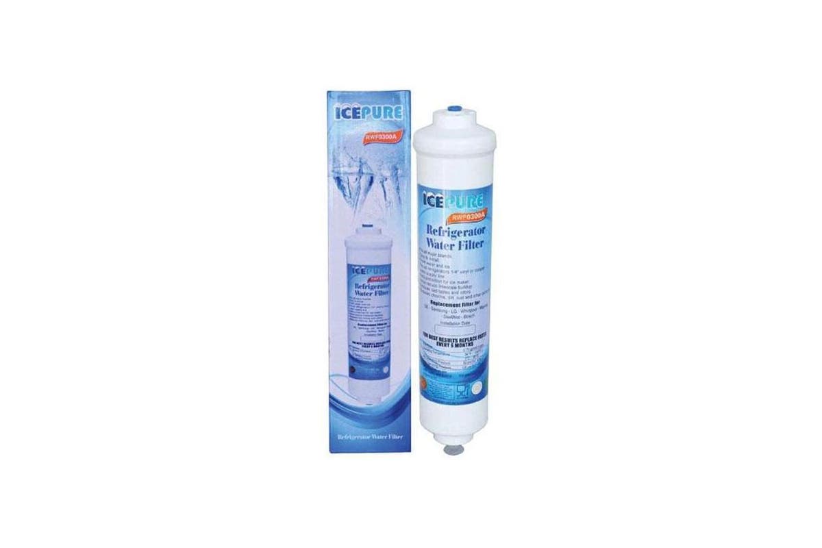 IcePure RWF0300A RFC0300A Inline Fridge Water Filter Replacement 1/4 Inch