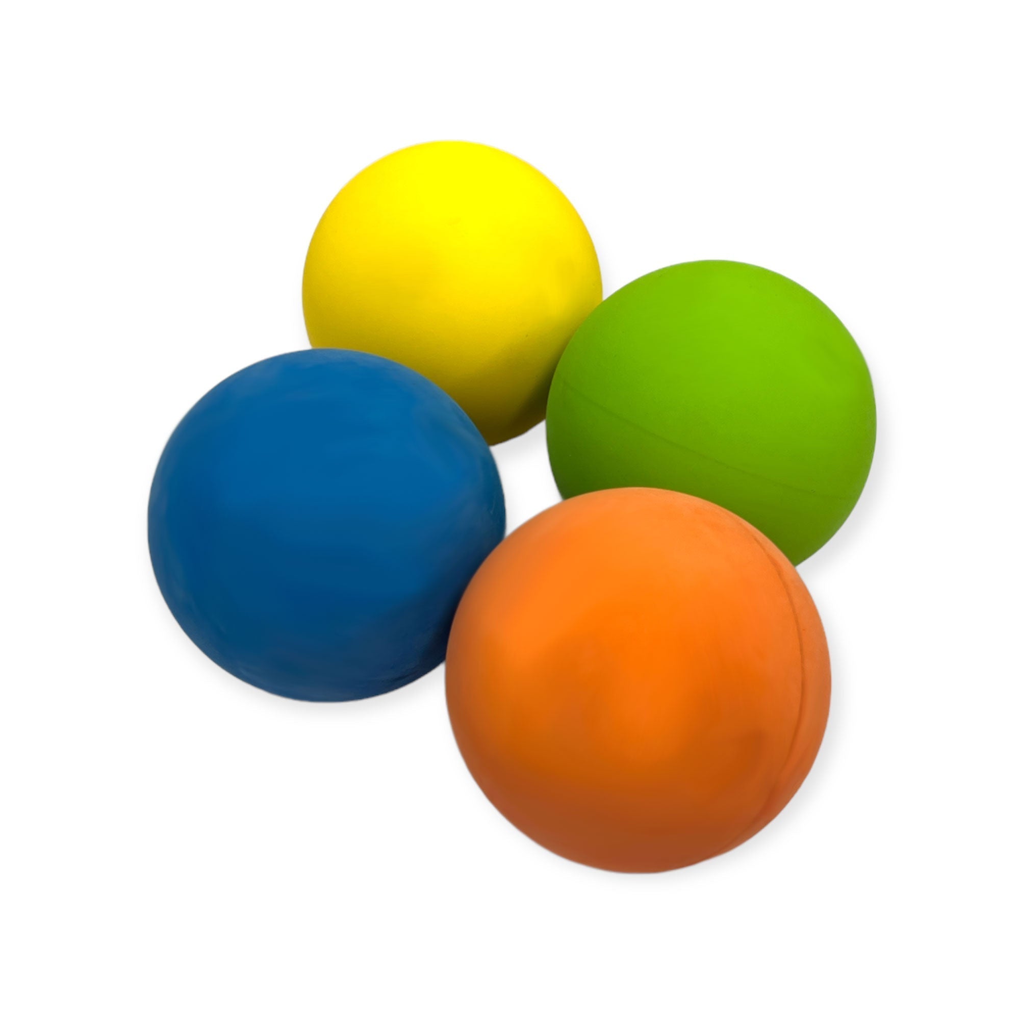 Gym Equipment & Accessories: Social Hike High Bounce Hand Balls 4 Colour Pack - Rubber Super Bouncing Set