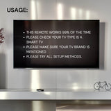 TVs & Accessories: Tooleroo Universal Smart TV Remote Control Compatible With Sharp LG and more