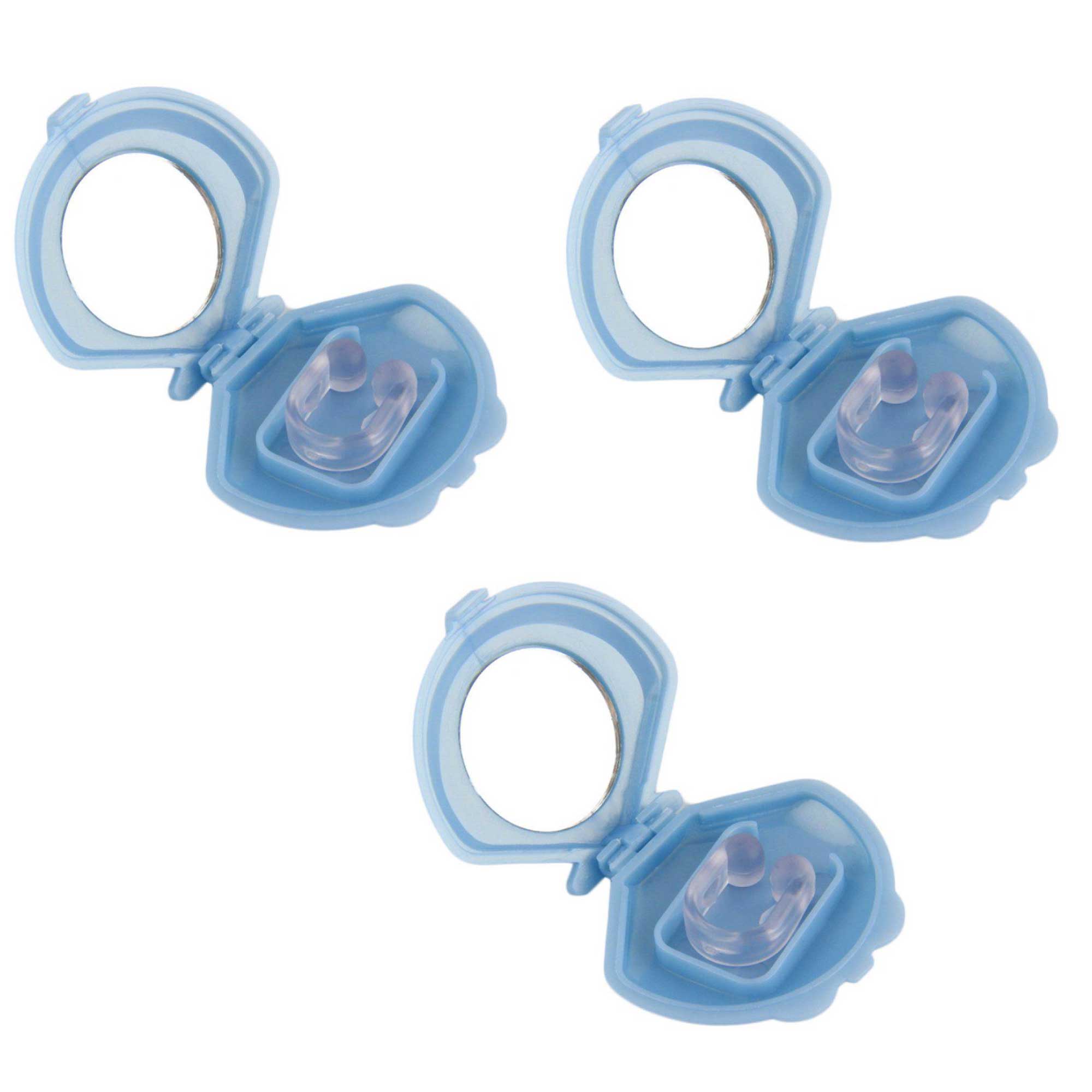 Sleeping Aids: 3x Anti Snoring Aid Nose Clips - Silicone Sleeping and Breathing Device