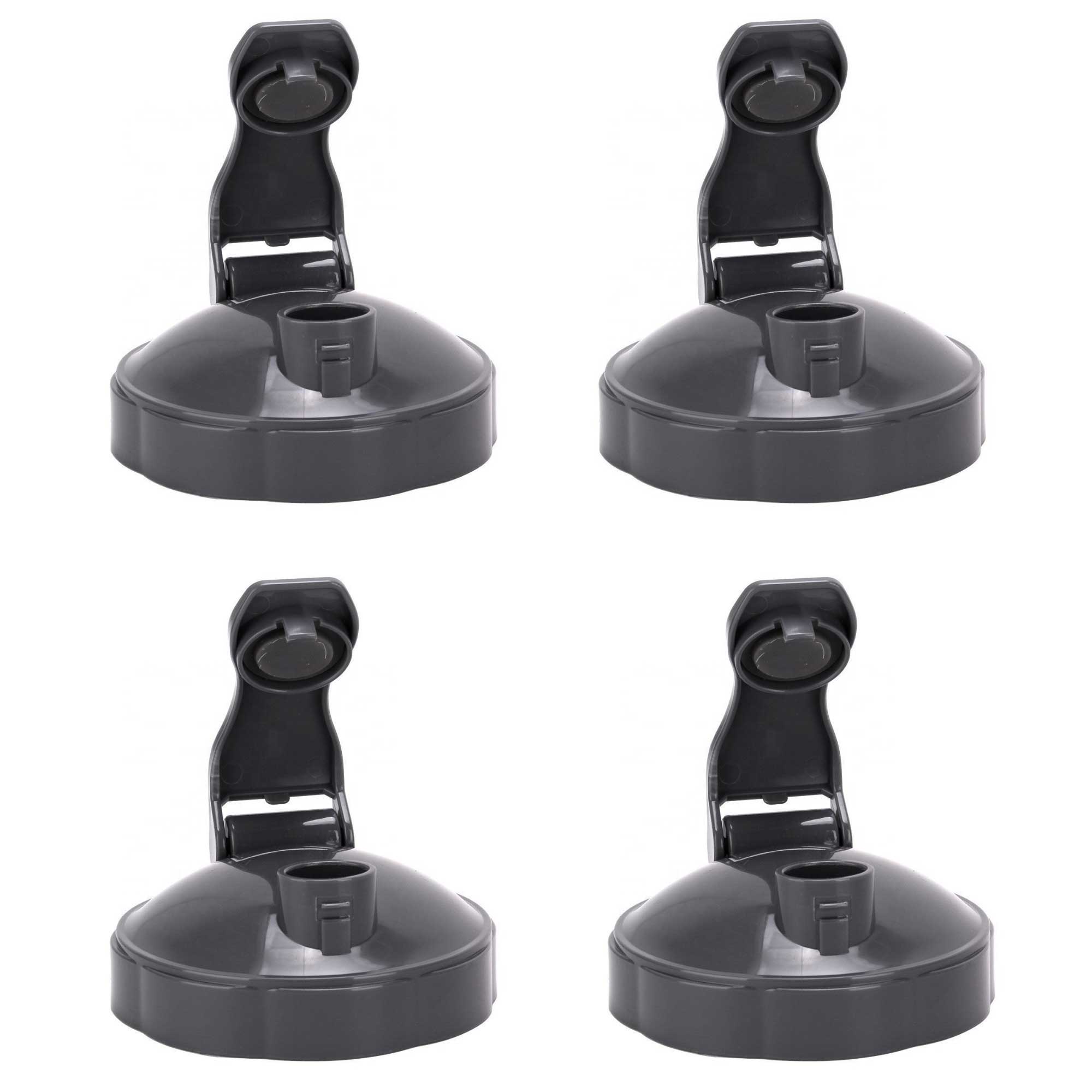 Food Mixers & Blenders: 4x For Nutribullet Flip Top Fliptop Fresh Lid - Most 600 and 900 Model Nutri Cups