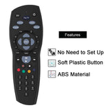 2x Tooleroo PayTV Remote Control Compatible with Foxtel MYSTAR SKY NZ  - Black