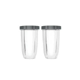 Food Mixers & Blenders: For Nutribullet 2 Tall Cups + 2 Stay Fresh Lid For Nutri 600 and 900 Models