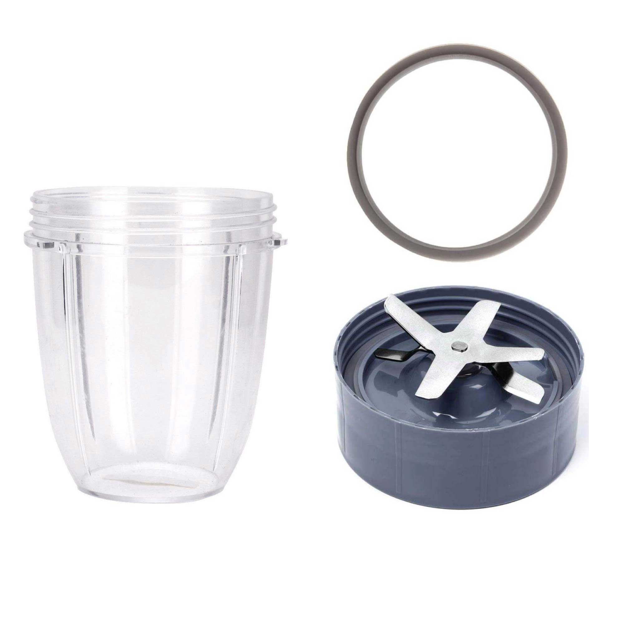 Food Mixers & Blenders: For Nutribullet Short Cup + Extractor Blade + Grey Seal - For 900 and 600 Models