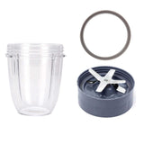 Food Mixers & Blenders: For Nutribullet Short Cup + Extractor Blade + Grey Seal - For 900 and 600 Models