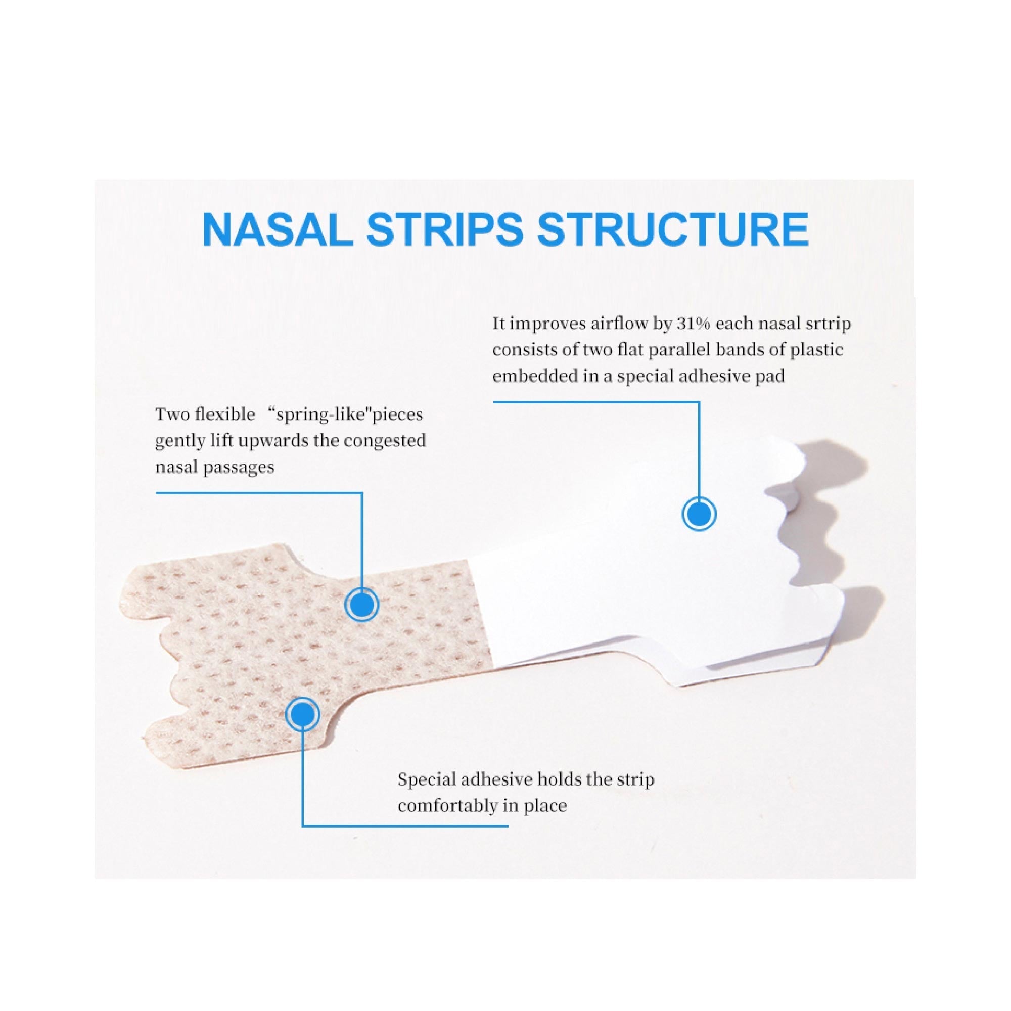 Sleeping Aids: 100x Anti Snore Aid Snoring Nasal Strips - Nose Sleeping and Breathing Device