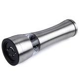 Salt & Pepper Shakers: Electric Battery Salt or Pepper Grinder Adjustable Shakers Automatic Stainless Mill