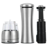 Salt & Pepper Shakers: Electric Battery Salt or Pepper Grinder Adjustable Shakers Automatic Stainless Mill