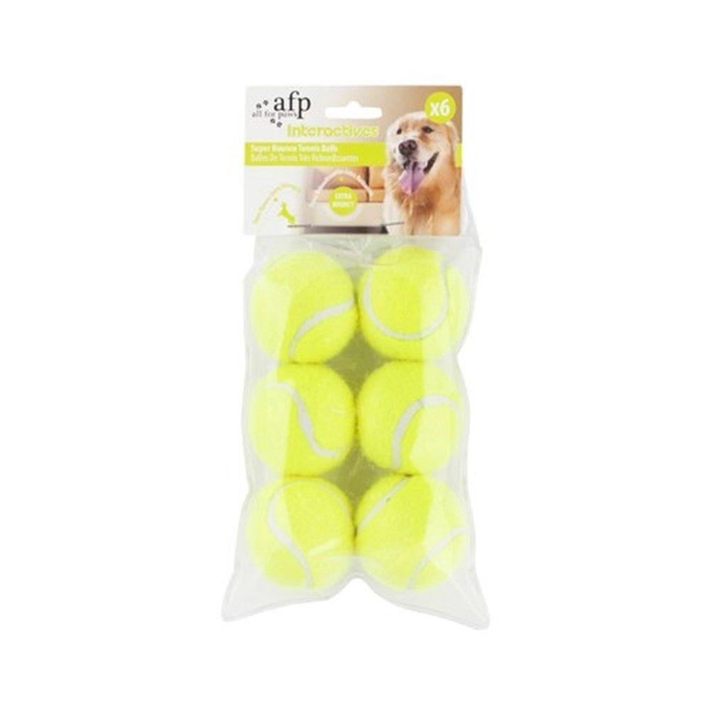 Dog Toys: 6 Pack Replacement Balls For Interactive Hyper Fetch Mini All For Paws