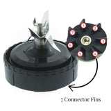 Food Mixers & Blenders: For Nutri Ninja Extractor Blade - 7 Fin Connection Replacement Blender Parts