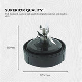 Food Mixers & Blenders: For Nutri Ninja Extractor Blade - 7 Fin Connection Replacement Blender Parts