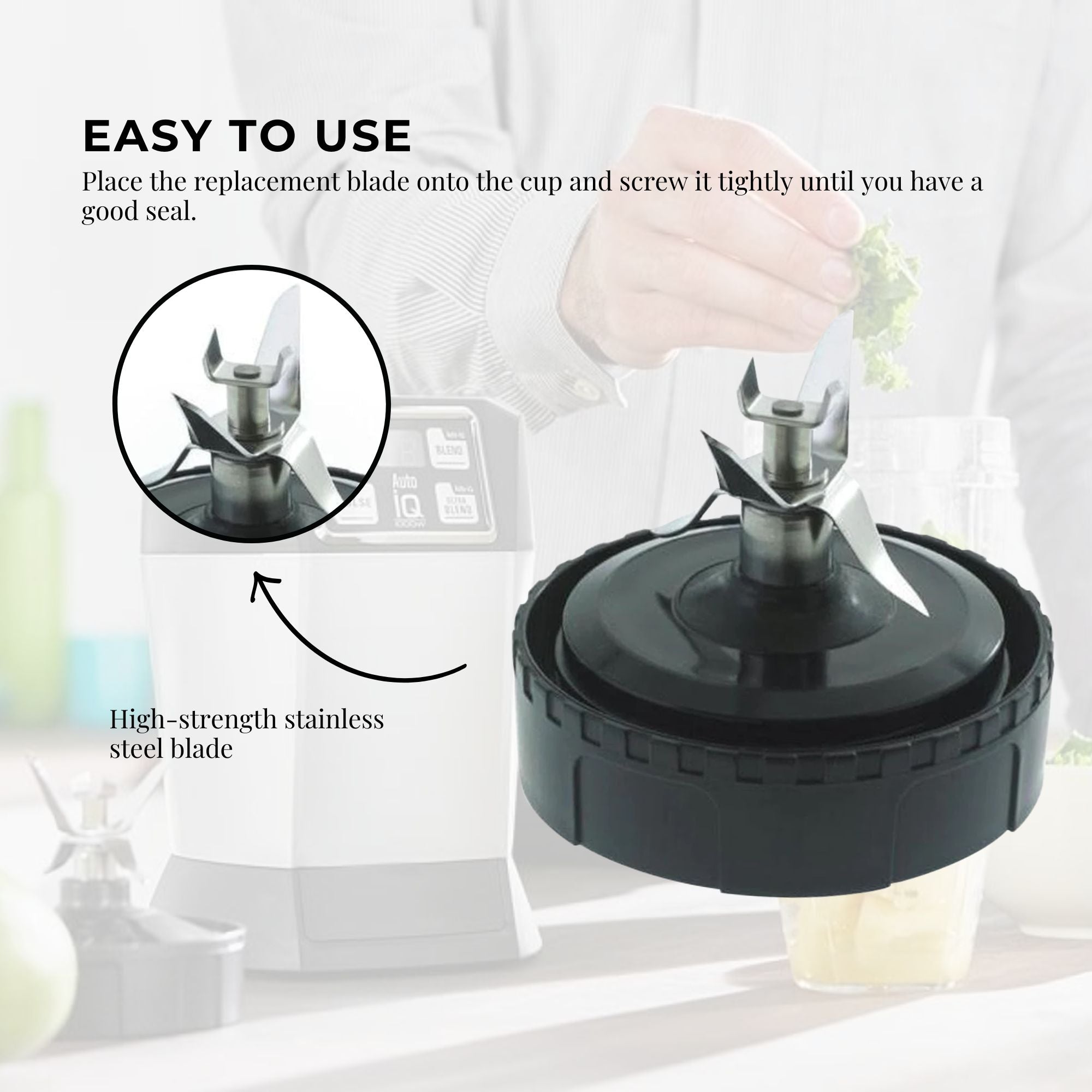 Food Mixers & Blenders: For Nutri Ninja Extractor Blade - 7 Fin Connection Replacement Blender Parts