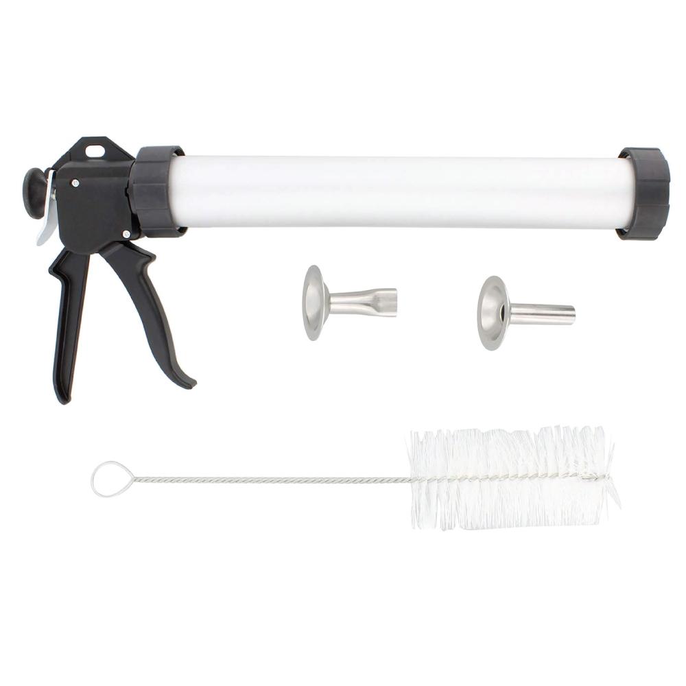 Kitchen Utensils: 15" Beef Jerky Gun Food Grade Aluminium - Homemade Sausage Making Cannon Kit