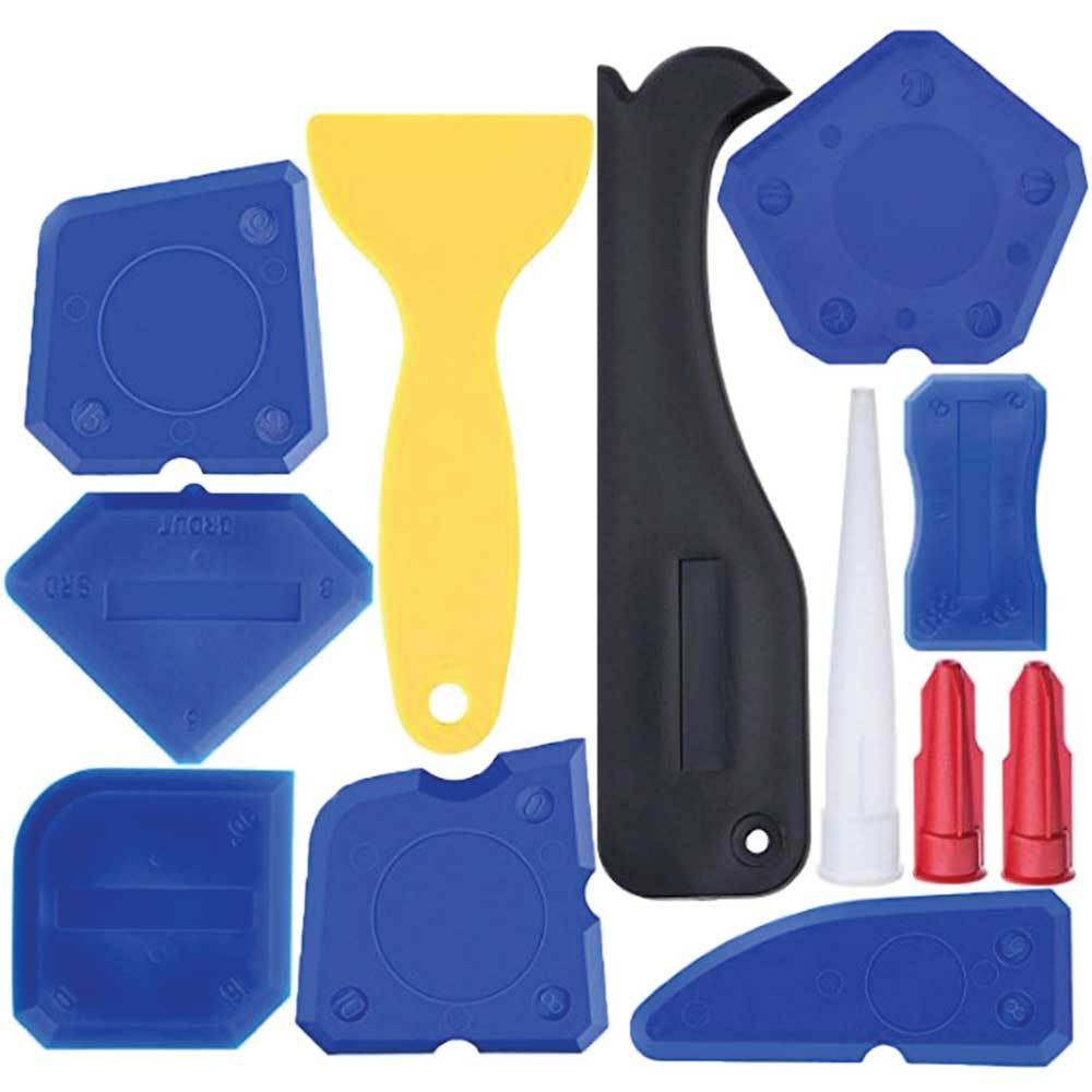 Screwdrivers: 12 Piece Plastic Sealant Scraper Tools Finishing Grout Silicone Caulking Remover