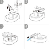 Dog Bowls, Feeders & Waterers: Auto Filling Dog Drinking Water Fountain - Outdoor Automatic Pet Drinking Bowl