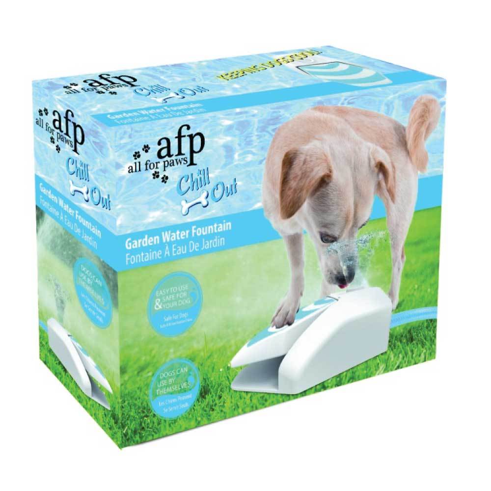 Dog Bowls, Feeders & Waterers: Dog Drinking Water Fountain Outdoor AFP Garden Push On Pet Sprinkler Dispenser