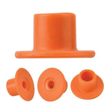 Pet ID Tags: 1-100 Cattle Number Ear Tag Set - Round Orange Pig Sheep Goat Livestock Label