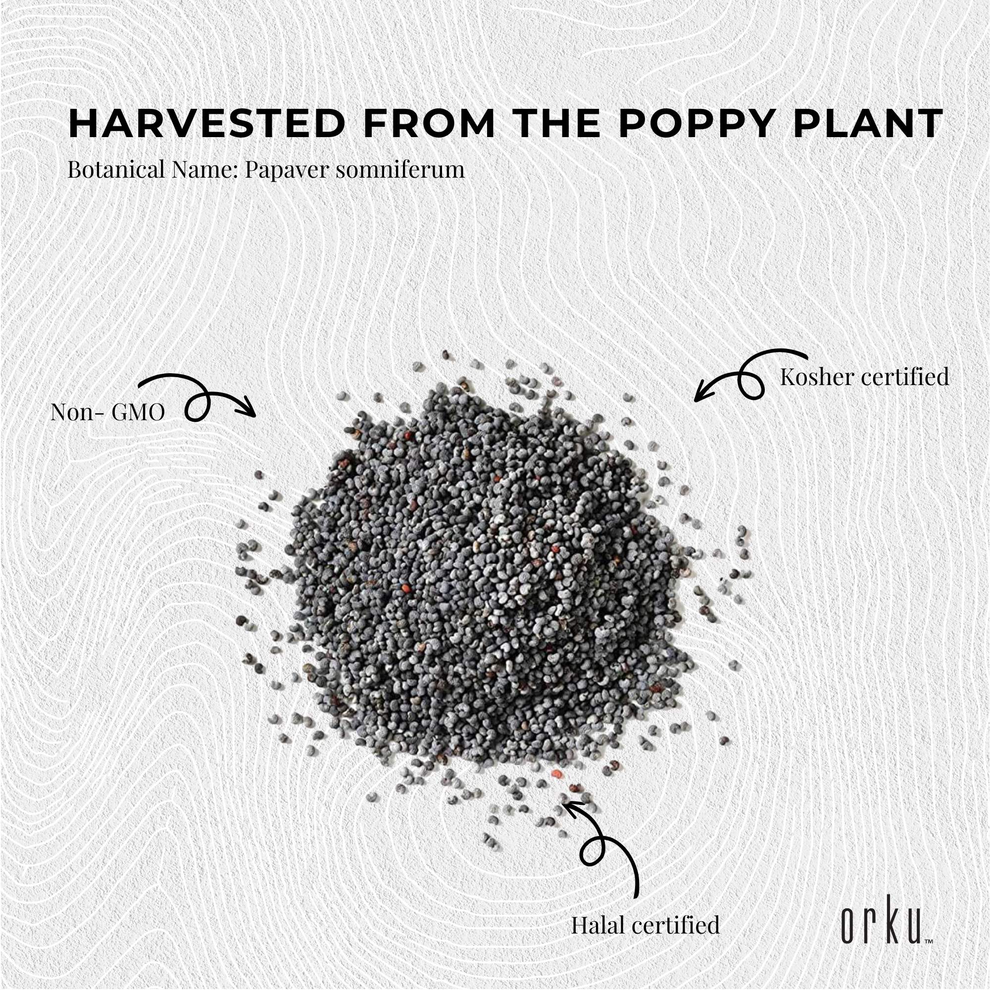 Orku 800g Poppy Seeds Unwashed Bucket Papaver Somniferum For Baking Decorating