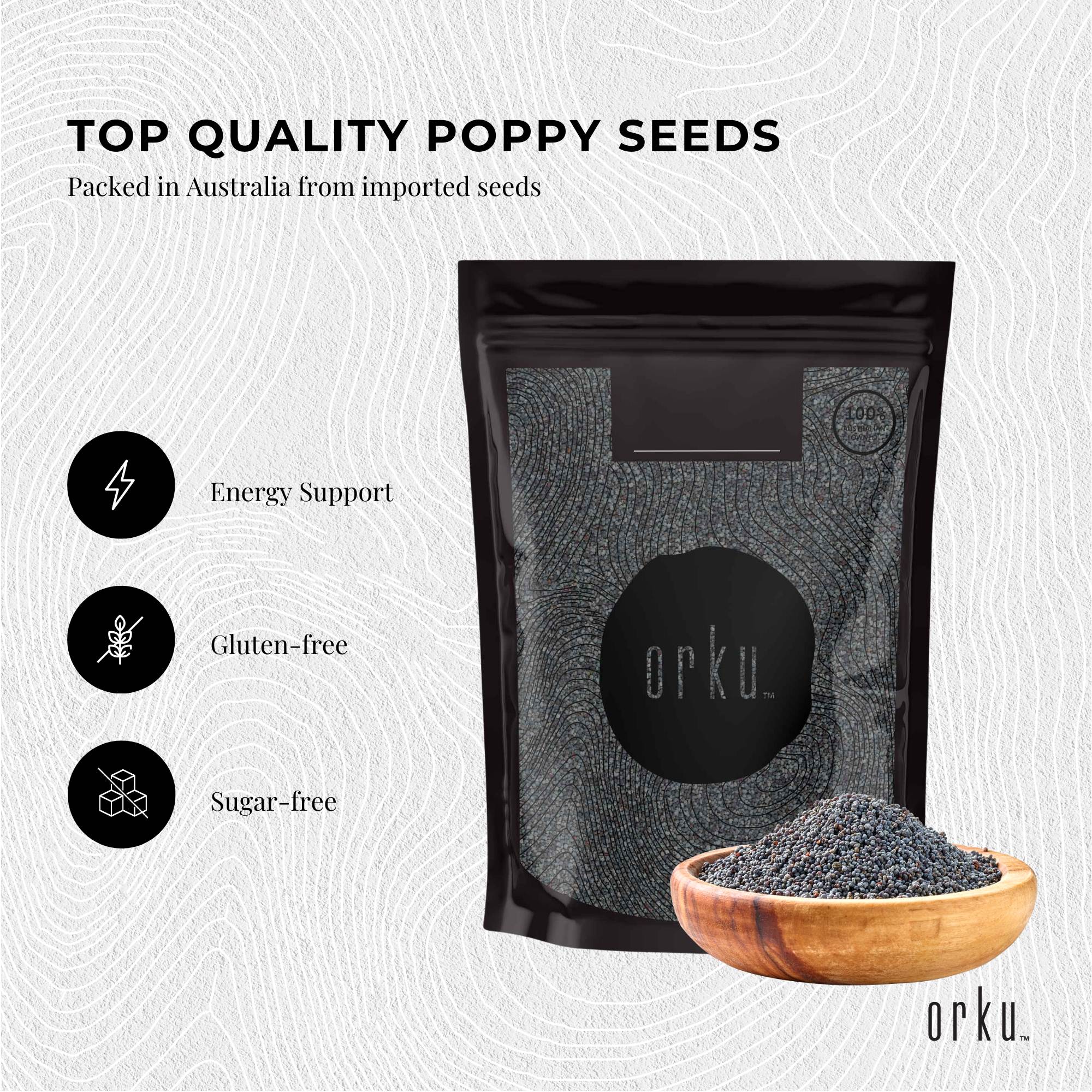 Condiments & Sauces: 2Kg Poppy Seeds Unwashed Papaver Somniferum For Baking and Decorating