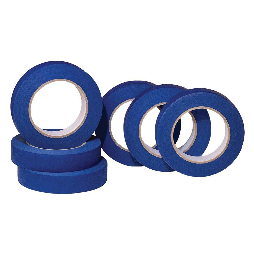 Screwdrivers: 6x Blue Masking Tape 24mmx50m UV Resistant Painters Painting Outdoor Adhesive