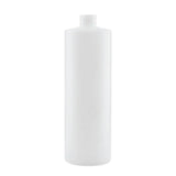 Kitchee 1x 500ml Ntural HDPE Round Bottle + 28/410 Caps - Empty Plastic Food Storage