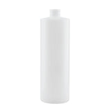 Kitchee 1x 500ml Ntural HDPE Round Bottle + 28/410 Caps - Empty Plastic Food Storage