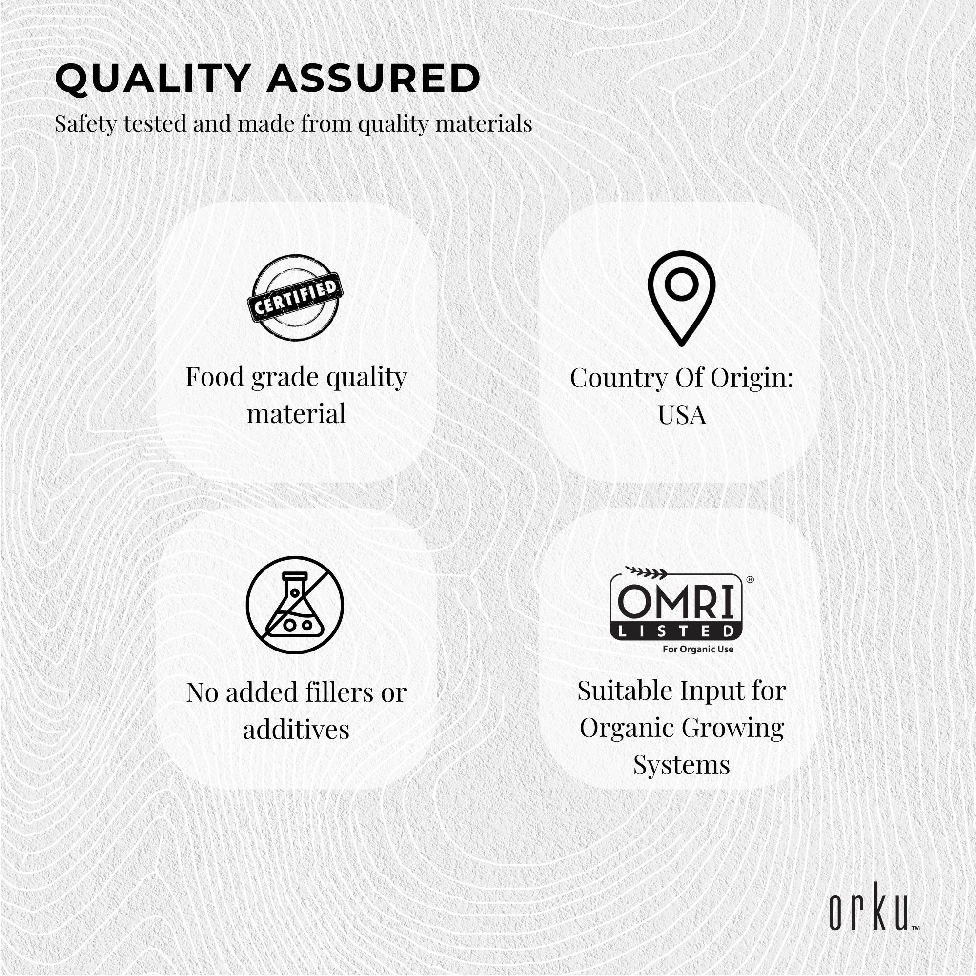 Orku 1.4Kg Fine Diatomaceous Earth Tub - Food Grade Fossil Shell Flour Powder