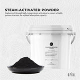 Oral Care: 2.3Kg Activated Carbon Powder Coconut Charcoal Bucket - Water Filtration