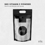 Vitamins & Supplements: Orku Bulk 20Kg Vitamin C Powder Pure L-Ascorbic Acid - USP Grade Non-GMO